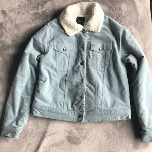 Forever 21 Blue Sherpa Jacket